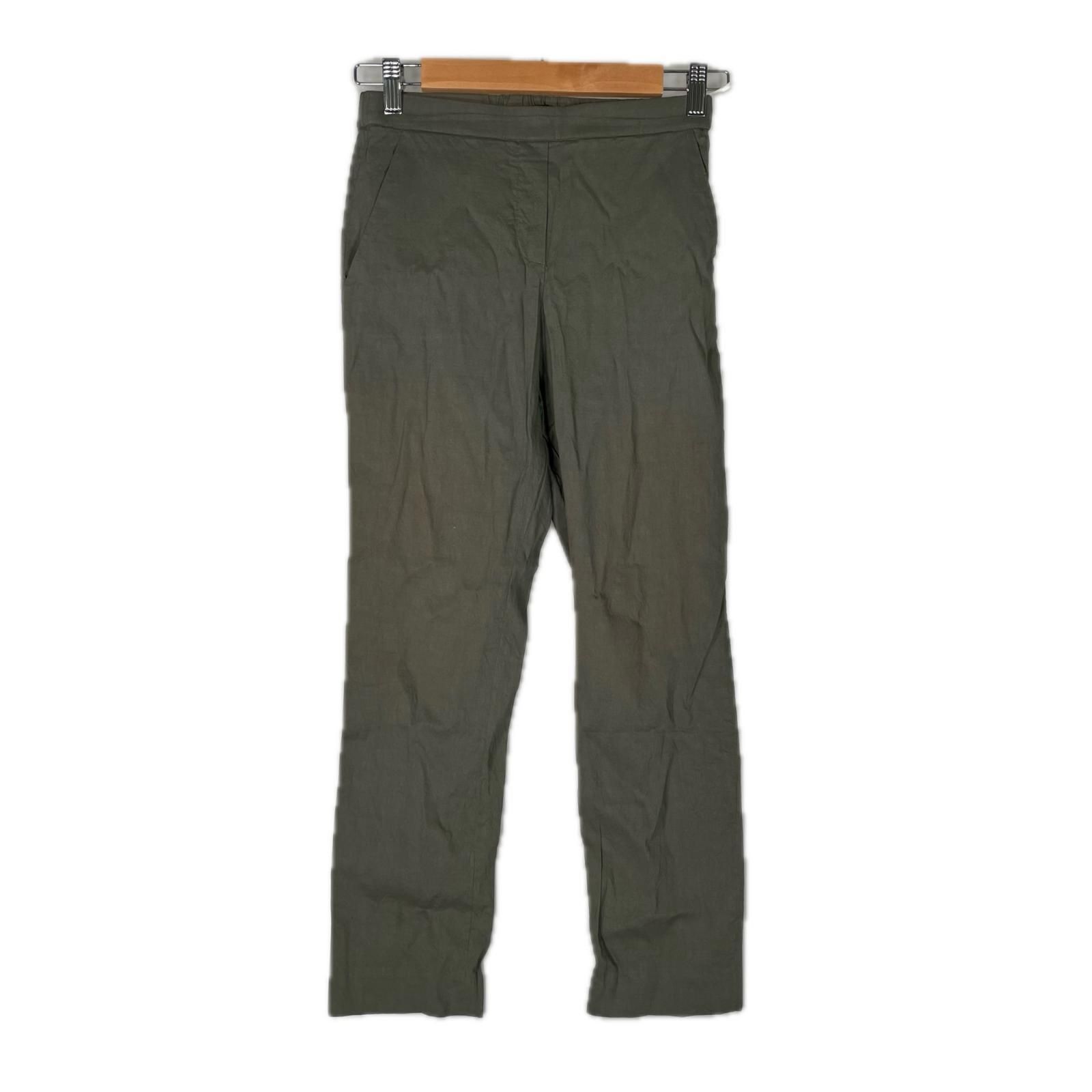 theory セオリー レディース パンツ 麻 カーキ 0【中古】 - メルカリ