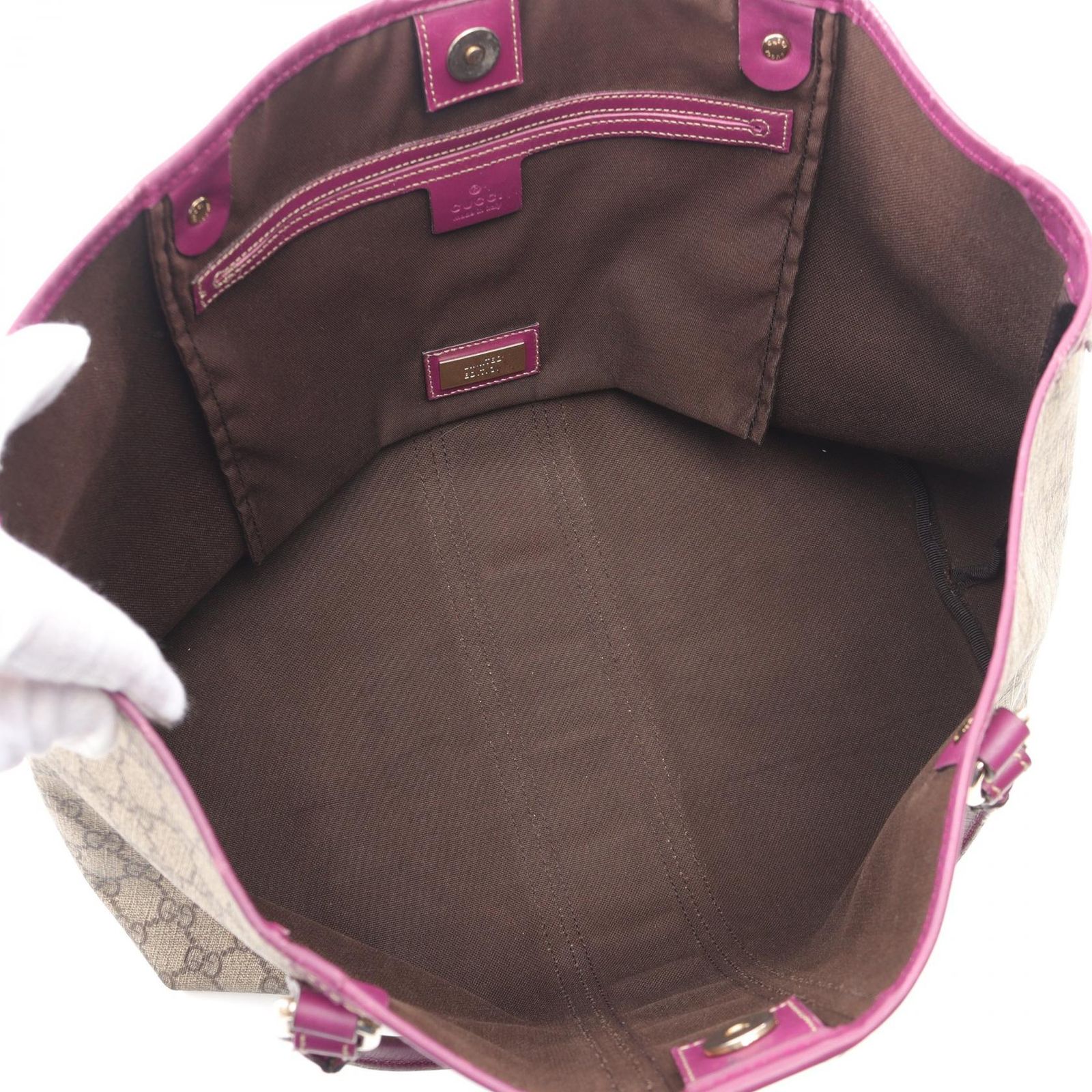 グッチ GUCCI トートバッグ GGスプリーム ストライプ 203693 PVC