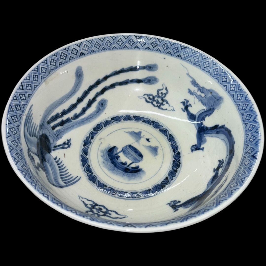 定窯 大皿 飾皿 茶碗 龍紋 鳳凰紋 陽刻 宋代 中国美術 【公式通販】