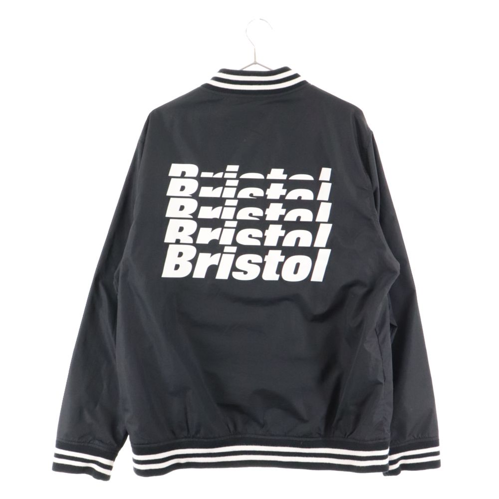 F.C. REAL BRISTOL スタジャン ブラック/ホワイト F.C.R.B./F.C.Real Bristol/FCRB (エフシーアールビー/エフシー