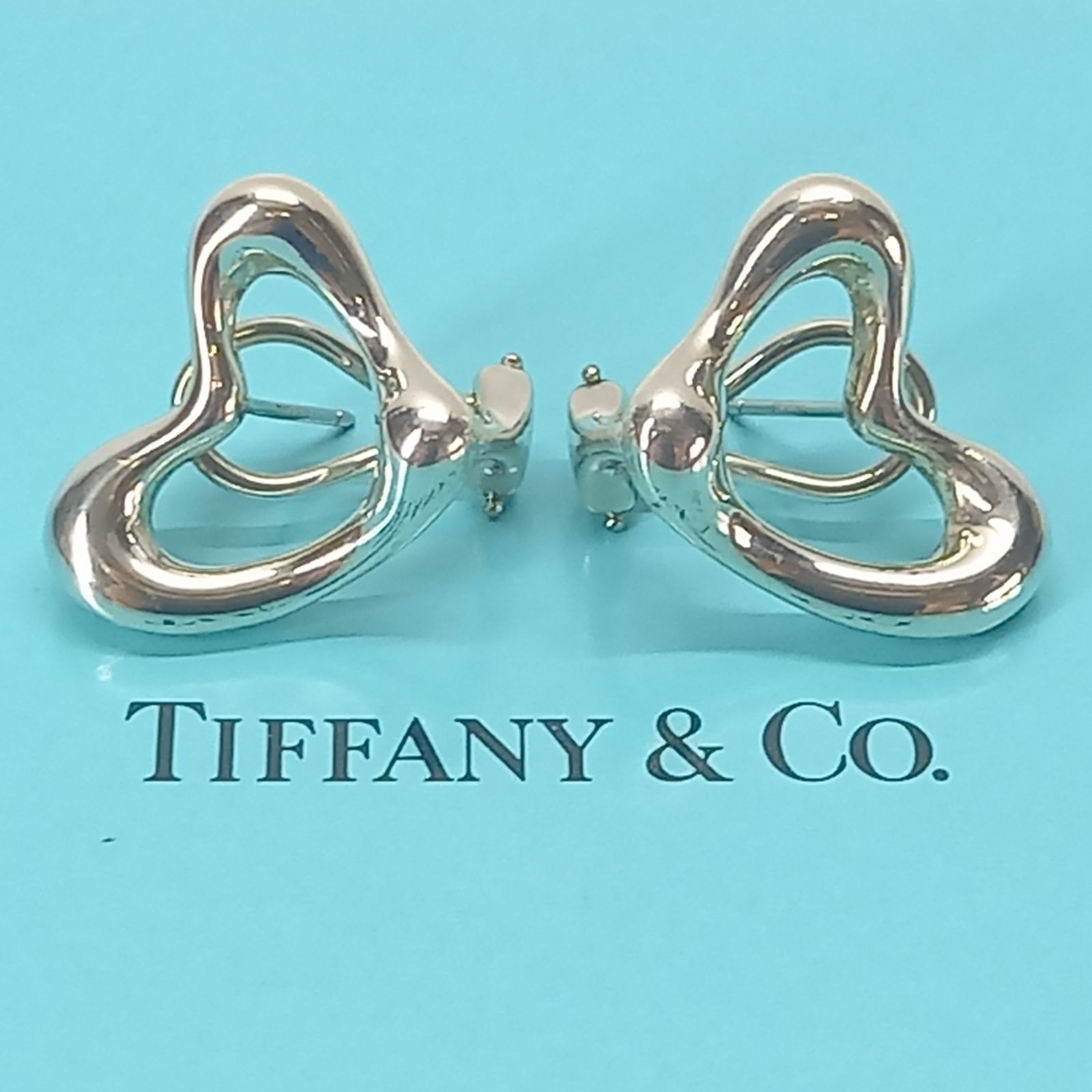 オープンハート スタッド ピアス 925シルバー TIFFANY &Co