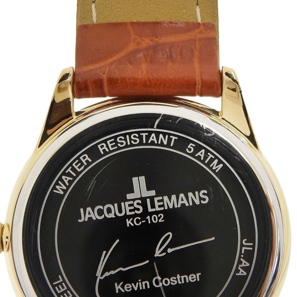 ケースサイズ約40mmジャックルマン ケヴィンコスナー 革メンズ アナログ 腕時計 茶色 ブラウン