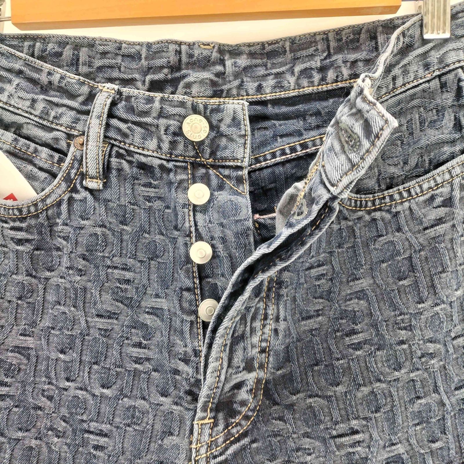 アクネストゥディオズ ACNE STUDIOS 1981f fn monogram dark バギー