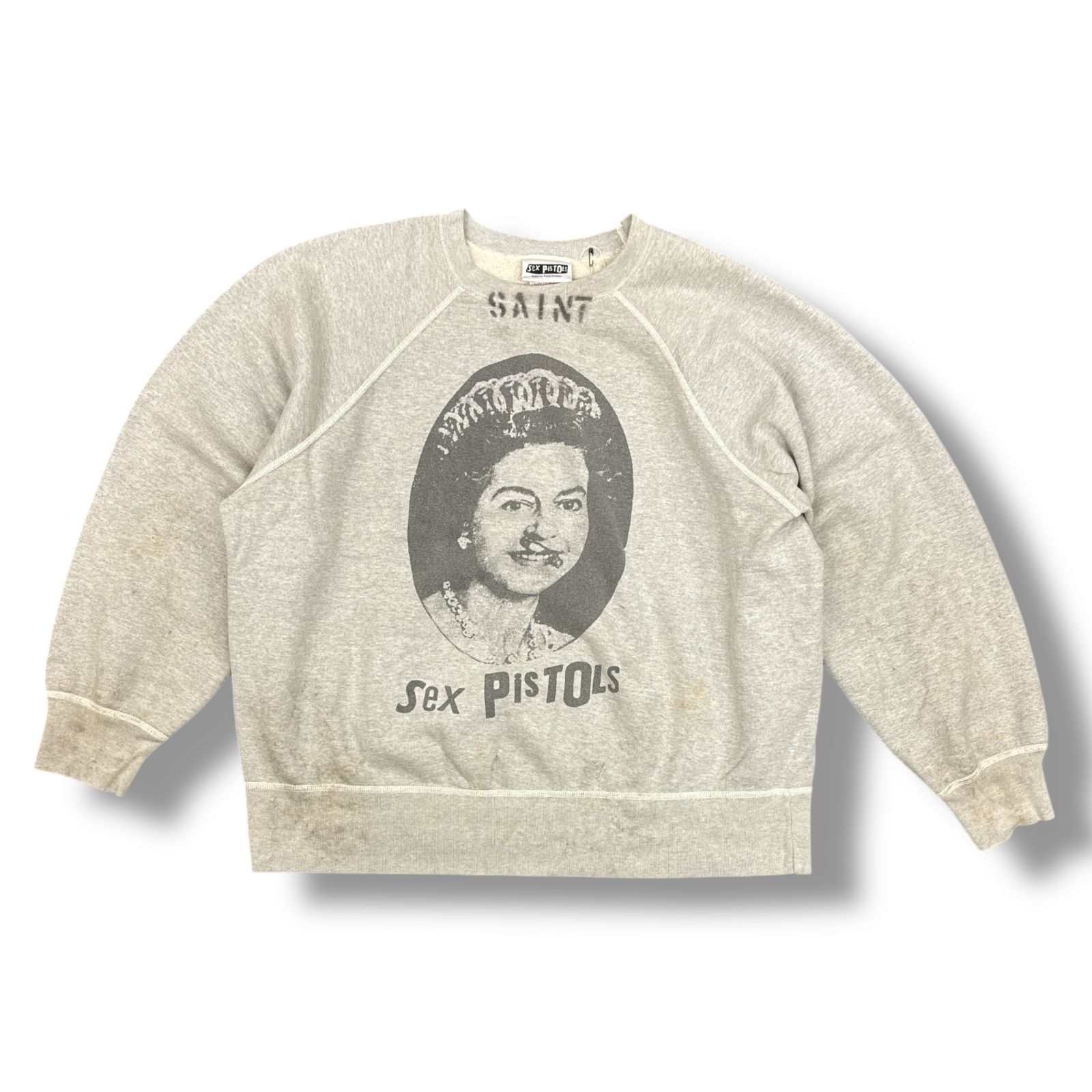 セントマイケル セックスピストルズ スウェット セントマイケル SM-YS1-0000-C23 SP_CREW SWT / QUEEN / GRAY
