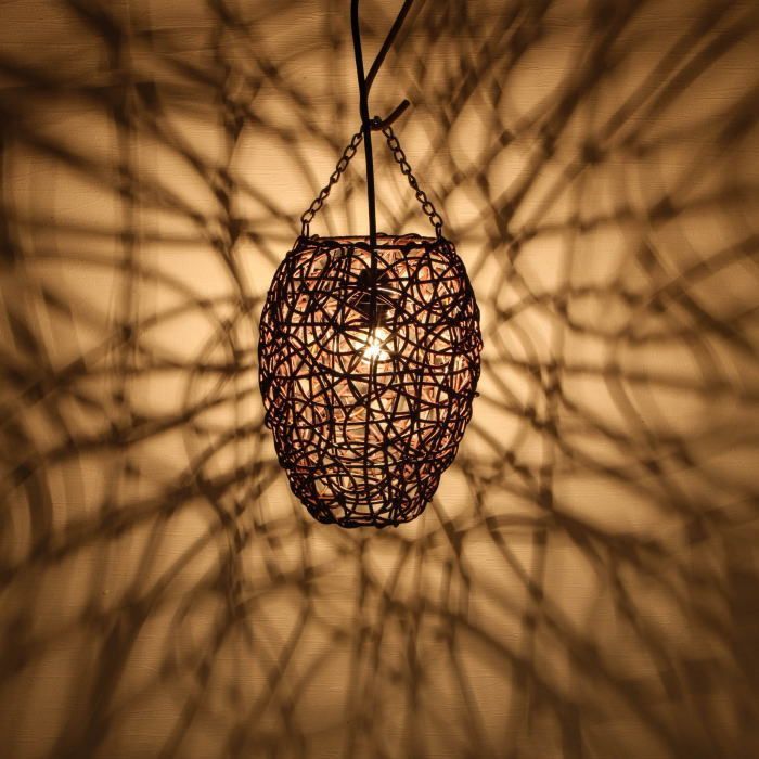 バリ風 ラタンランプ 間接照明 ナチュラルテイスト インテリア照明