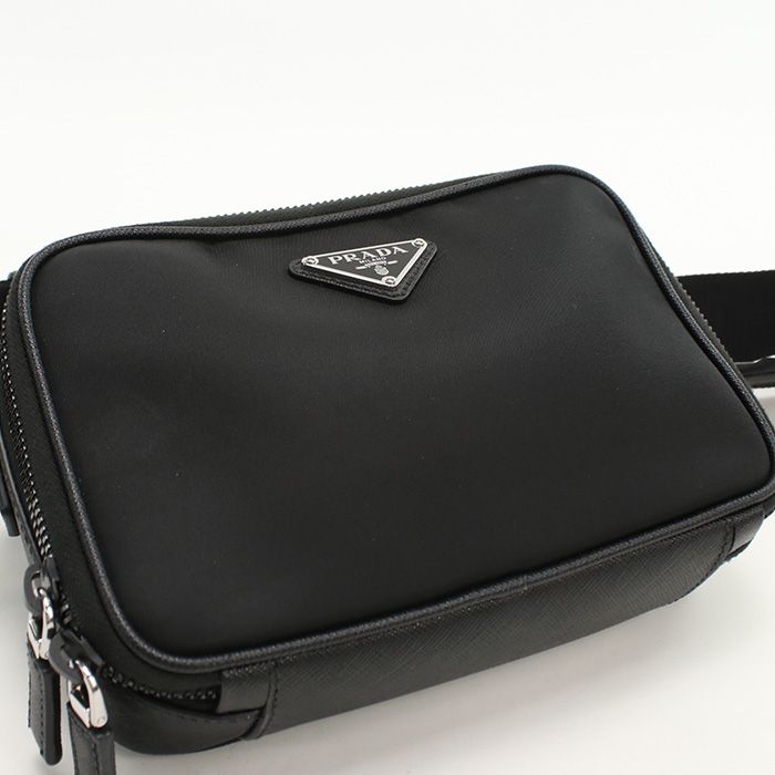 RFID対応 プラダ 2VH070 ブラック サフィアーノ ショルダーバッグ