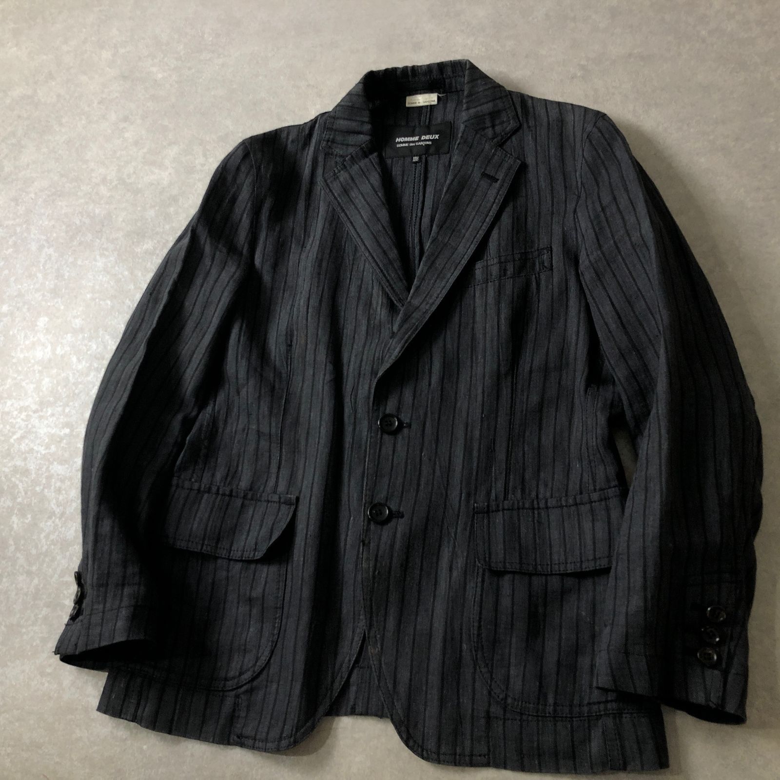 COMME des GARCONS HOMME DEUX リネン100％ ブレザー ジャケット コムデギャルソン