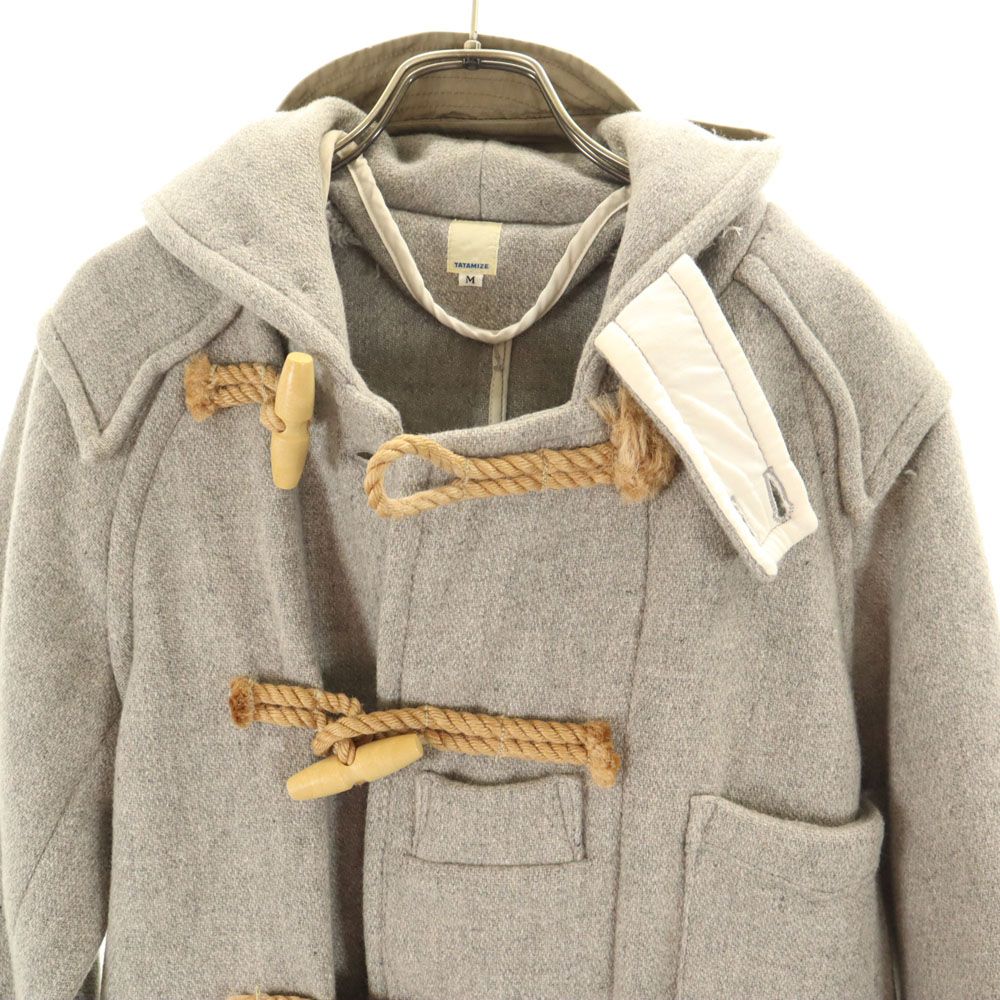 タタミゼ ウールブレンド 日本製 ウール ダッフルコート M グレー系 TATAMIZE メンズ タタミゼ ウールブレンド 日本製 ウール ダッフルコート M グレー系