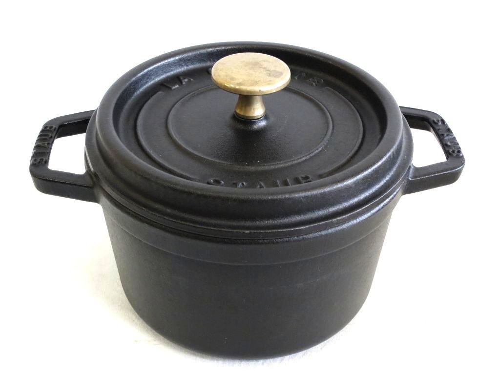 226145 staub ストウブ 鍋 ピコ ココット ラウンド 16cm 廃盤 黒
