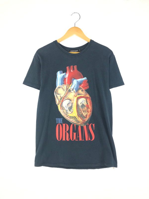 メンズ UNDERCOVER アンダーカバー THE ORGANS TEE オルガンTシャツ 心臓プリント 半袖Tシャツ 140-250207-hi-02-TAG