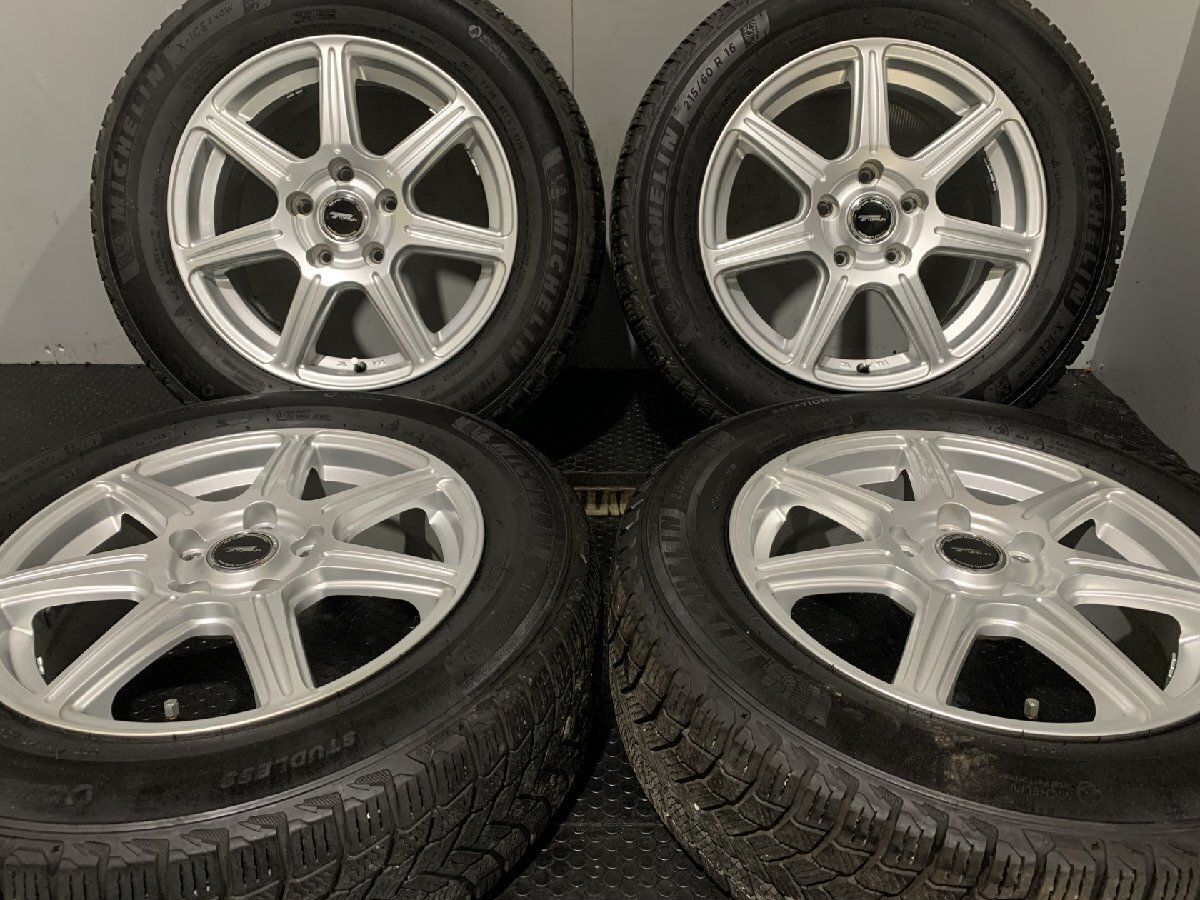 MICHELIN X-ICE SNOW 215/60R16】スタッドレス【TOPRUN 16インチ 6.5J5HPCD114.3+54】21年製  バリ溝 ヴェゼル等 (KTJ189) - メルカリ