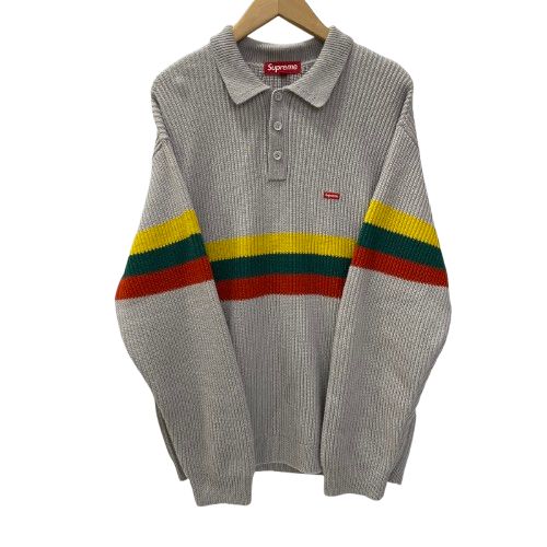 シュプリーム SUPREME Small Box Polo Sweater セーター グレー M 