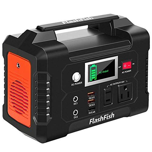 FLASHFish　ポータブル電源 FlashFish（フラッシュフィッシュ）のポータブル電源 166Whを隅