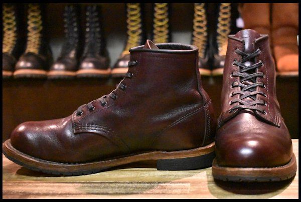 8D 良品 17年】レッドウィング 9011 ベックマン ブラックチェリー フェザーストーン プレーントゥ 編み上げ ブーツ redwing  HOPESMORE【DQ204】 - メルカリ