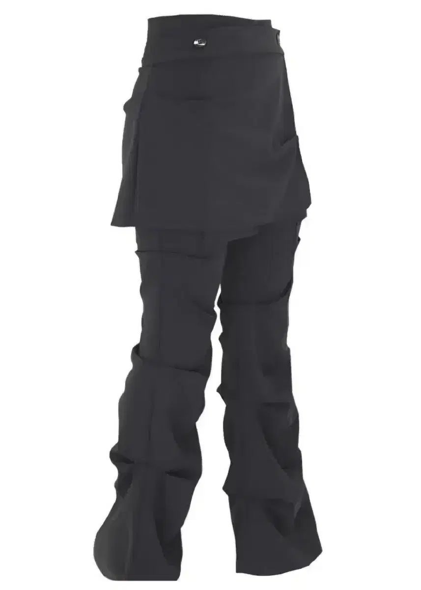 OJOS オホス キュロット チャコール Wrap over tuck pants chacoal