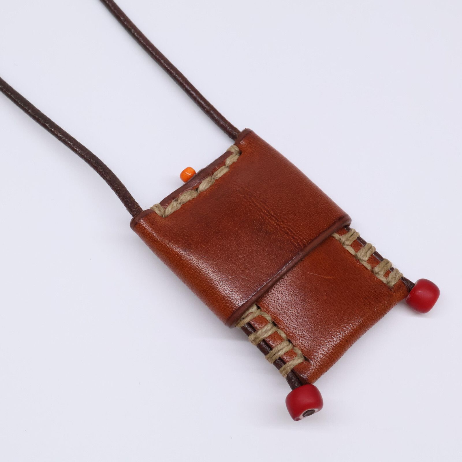 HENRY CUIR アンリークイール　レザー琥珀なネックレス　2本セット HENRY CUIR アンリークイール レザー琥珀なネックレス 2本セット