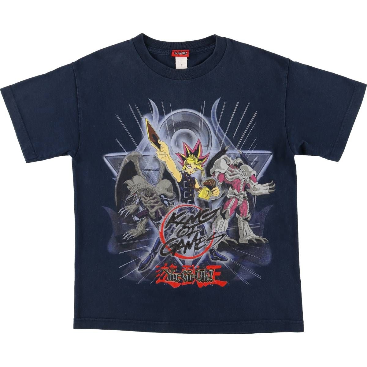 古着 00年代 YuGiOh 遊戯王 アニメ キャラクタープリントTシャツ メンズS相当|eaa576278