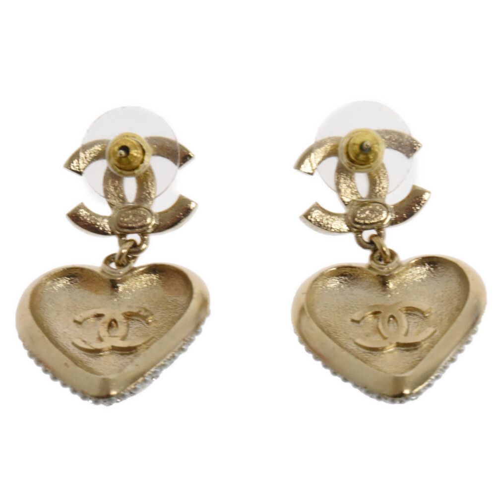 CHANEL (シャネル) ココマーク ロゴ ラインストーン ハート