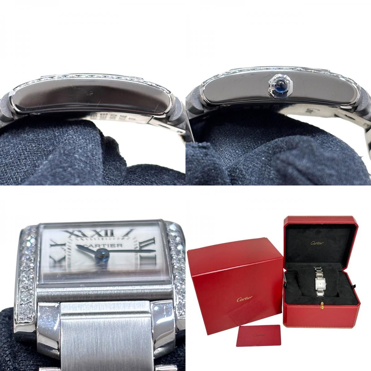 Cartier】タンクフランセーズ SM レディース ベルトコマ2点 Cartier