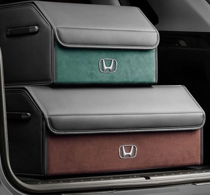 ホンダ 折りたたみ収納ボックス トランク収納ボックス ラゲッジ収納ソフト 収納ボックス インスパイア nbox CR-V ヴェゼル フリード ジェイド フィット シビック グレイス 専属ロゴ パーティション収納設計675