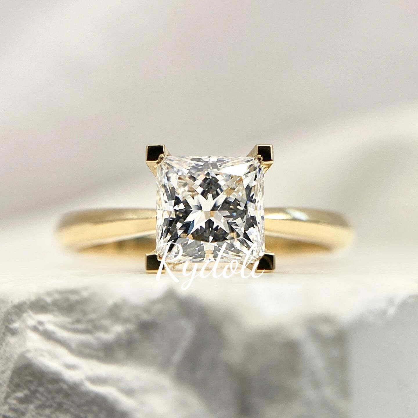 K18 1.02ct E VVS2 オーダーメイドリング ラボグロウンダイヤモンド  