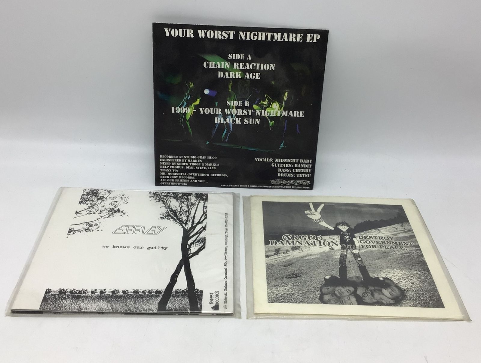 7298 【3枚セット】日本ハードコア レコード 7インチ EP /ARGUE