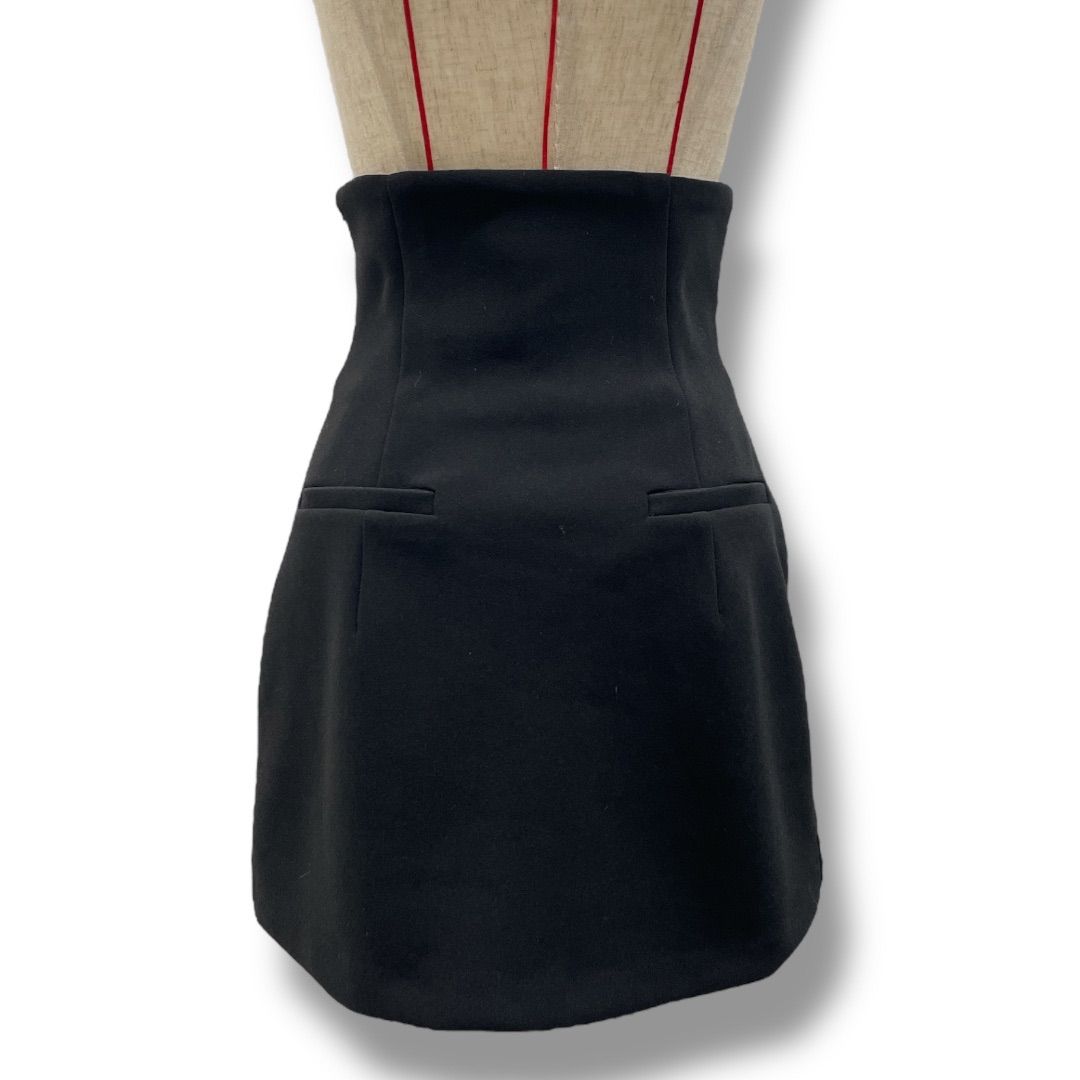✅超美品 SNIDEL スナイデル ハイウエストミニスカート ショートパンツ 黒 SNIDEL スナイデル ハイウエストスカショーパン ミニスカート