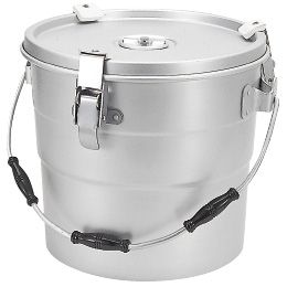 アルミ 二重保温食缶クリップ付き AW-16-C 16L