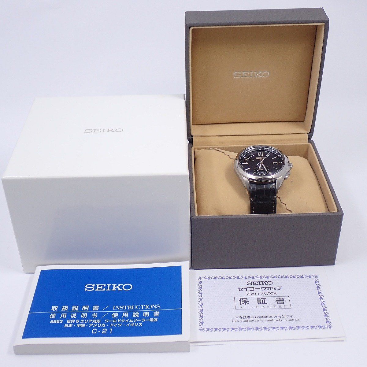 腕時計 SEIKO ブライツ チタンソーラー電波 BRIGHTZ SEIKO セイコー ブライツ 7B25-0AA0 チタン メンズ