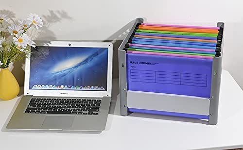 MerryNine15PCSポリプロピレンファイリングキャビネットサスペンションファイル タブとカードインサート付き