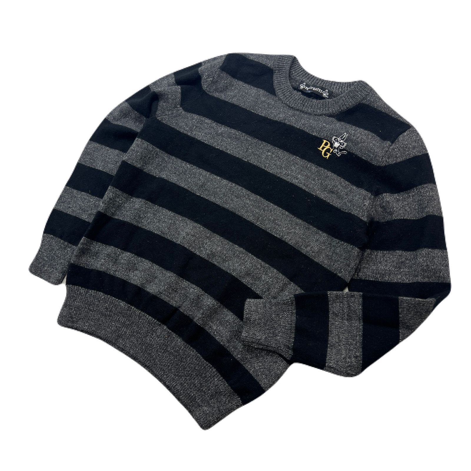 ニャロメ ブラックニット パーリーゲイツ