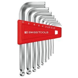 PB SWISS TOOLS 212H-10 ボール付六角棒レンチセット パックナシ