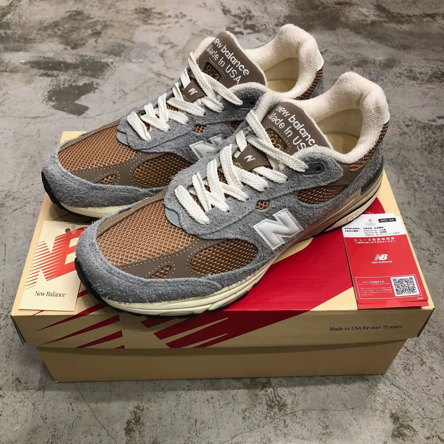 新品 国内正規 New Balance U993GG スエード スニーカー 