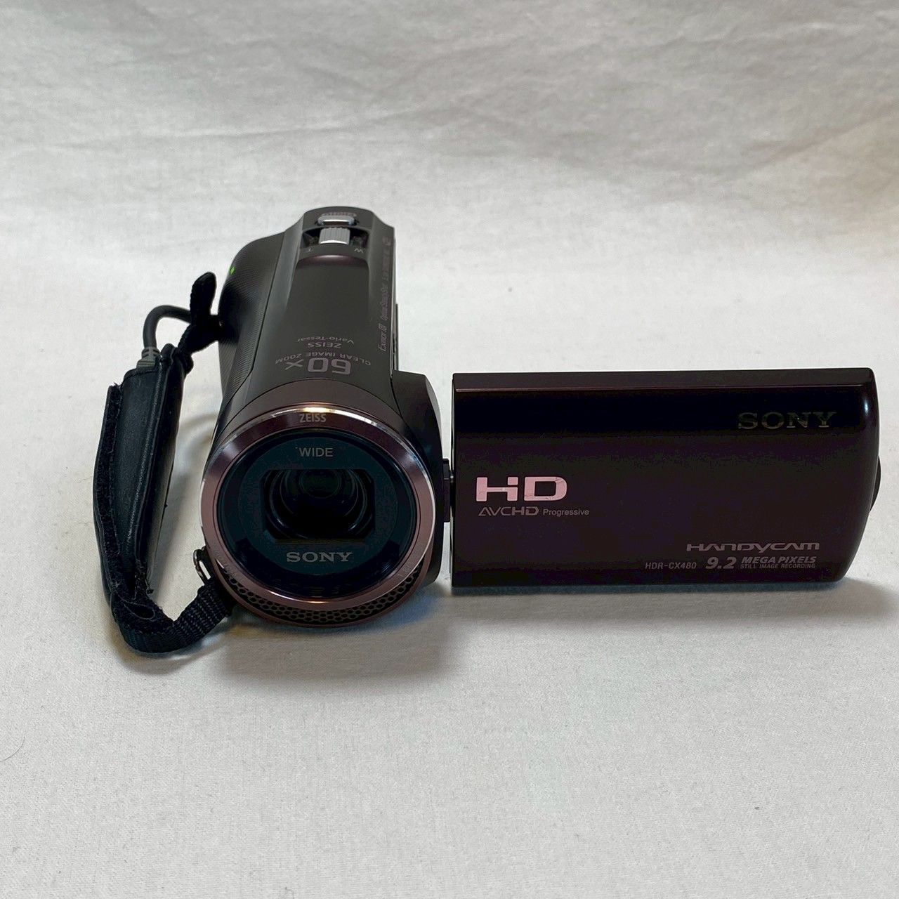 SONY|ハンディカム|HDR-CX480|ブラック|本体|バッテリー|元箱|保証書|動作 済み|No.3390