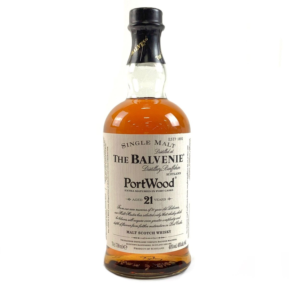 バルヴェニー BALVENIE 21年 ポートウッド 700ml スコッチウイスキー シングルモルト 古酒