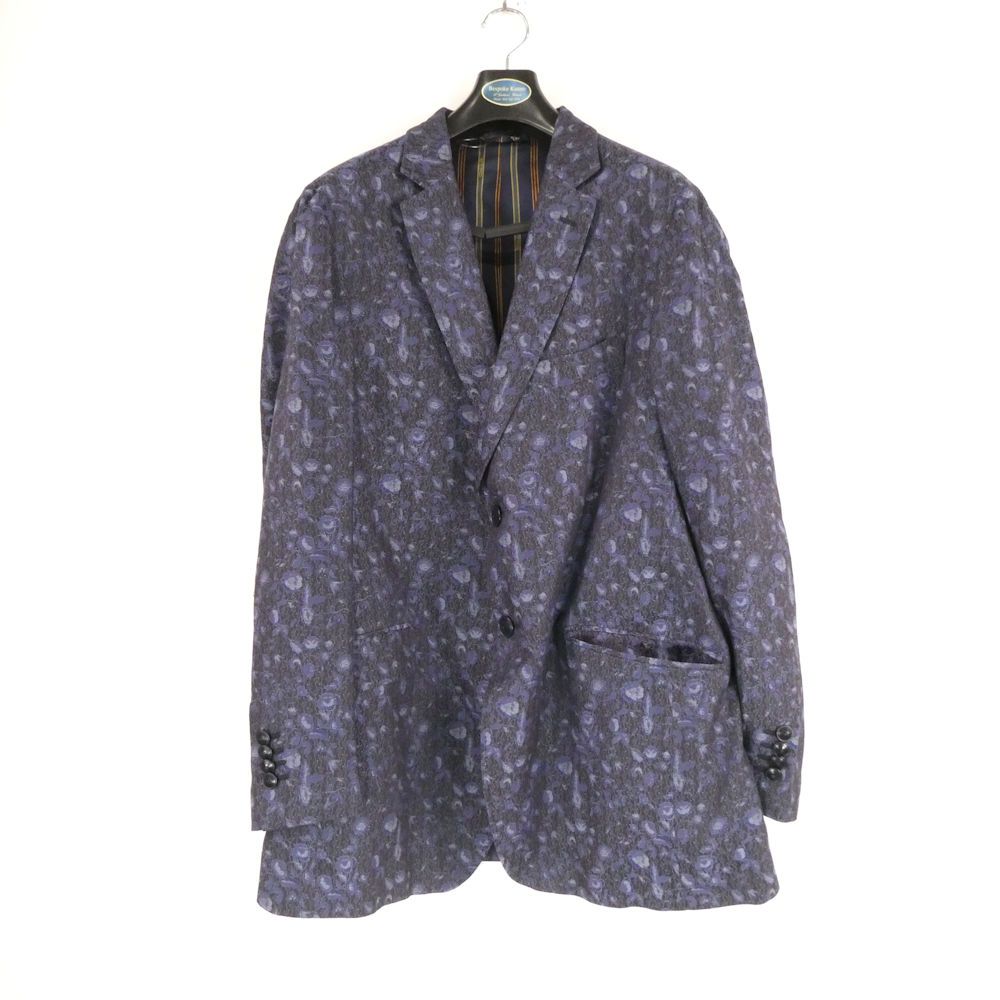 ETRO LIGHT 水色 ドット柄 テーラードジャケット 美品 ETRO エトロ 171-1J820-6744 テーラードジャケット 56