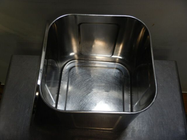 ◇YUKIWA◇ステンレス◇角 キッチンポット手付き◇36cm◇SUS304◇4 三宝