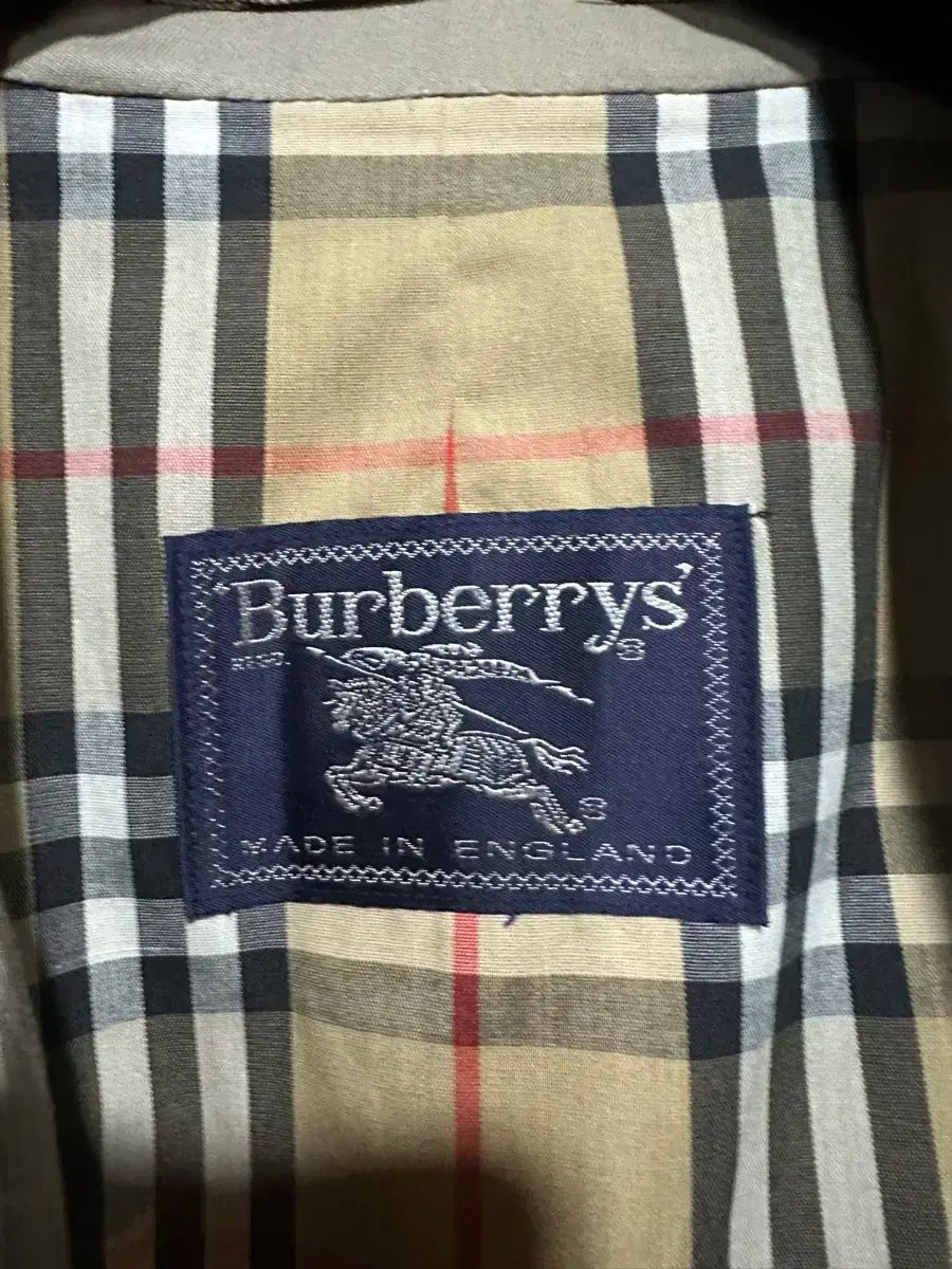 BURBERRY バーバリー ノバチェック柄 トレンチコート ベルト メンズ L