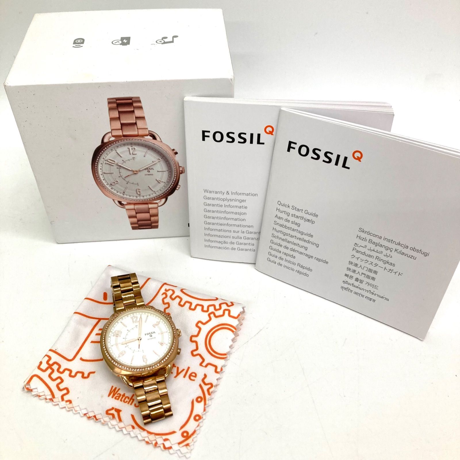 ◆FOSSIL◆フォッシル スマートウォッチ レディース 腕時計 ゴールド @