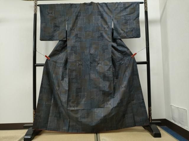 平和屋本店□極上 都喜ヱ門 本場大島紬 泥染め 7マルキ 総