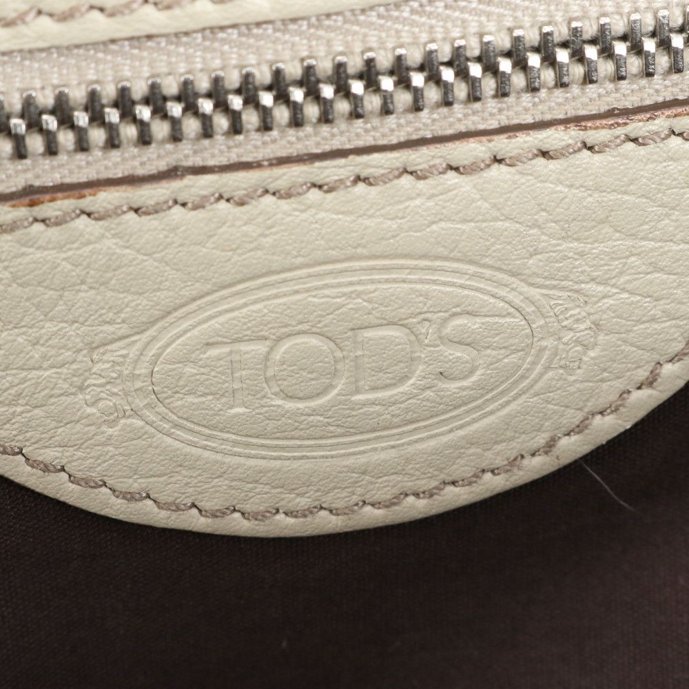 美品✨トッズ コーニッシュウエーブ 本革 ハンドバッグ ベージュ レザー 肩掛け 美品✨トッズ コーニッシュウエーブ 本革 ハンドバッグ ベージュ