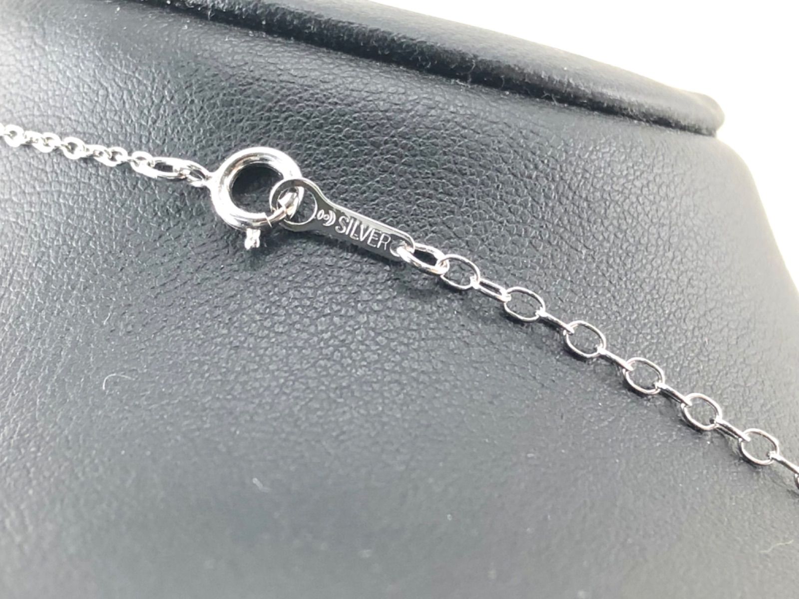 【美品】田崎　パール5mm ネックレス　シルバー　6.5g  42cm