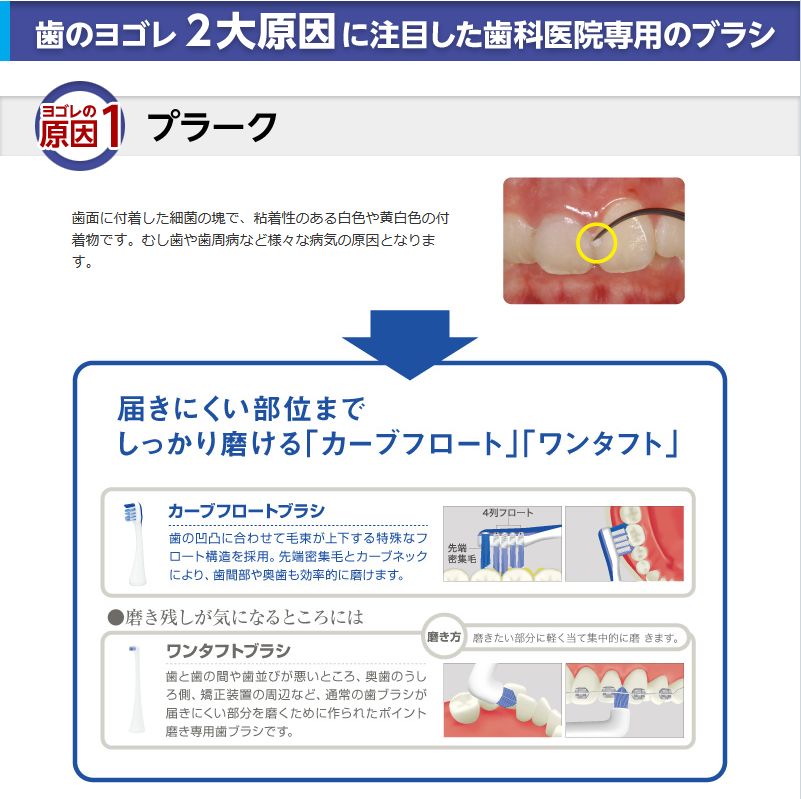GC ジーシー プリニア 替えブラシ テーパーカーブフロート