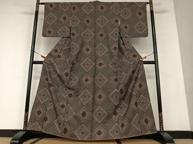 平和屋着物○本場大島紬 龍郷絣 花菱文 正絹 逸品 AAAU8398zg - メルカリ 