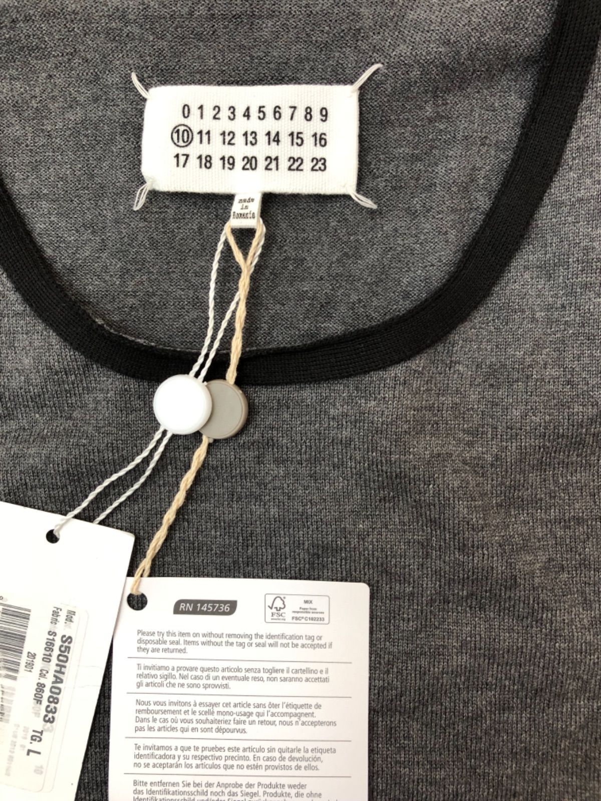 定価7.6万 maison margiela リバースステッチニット - メルカリ