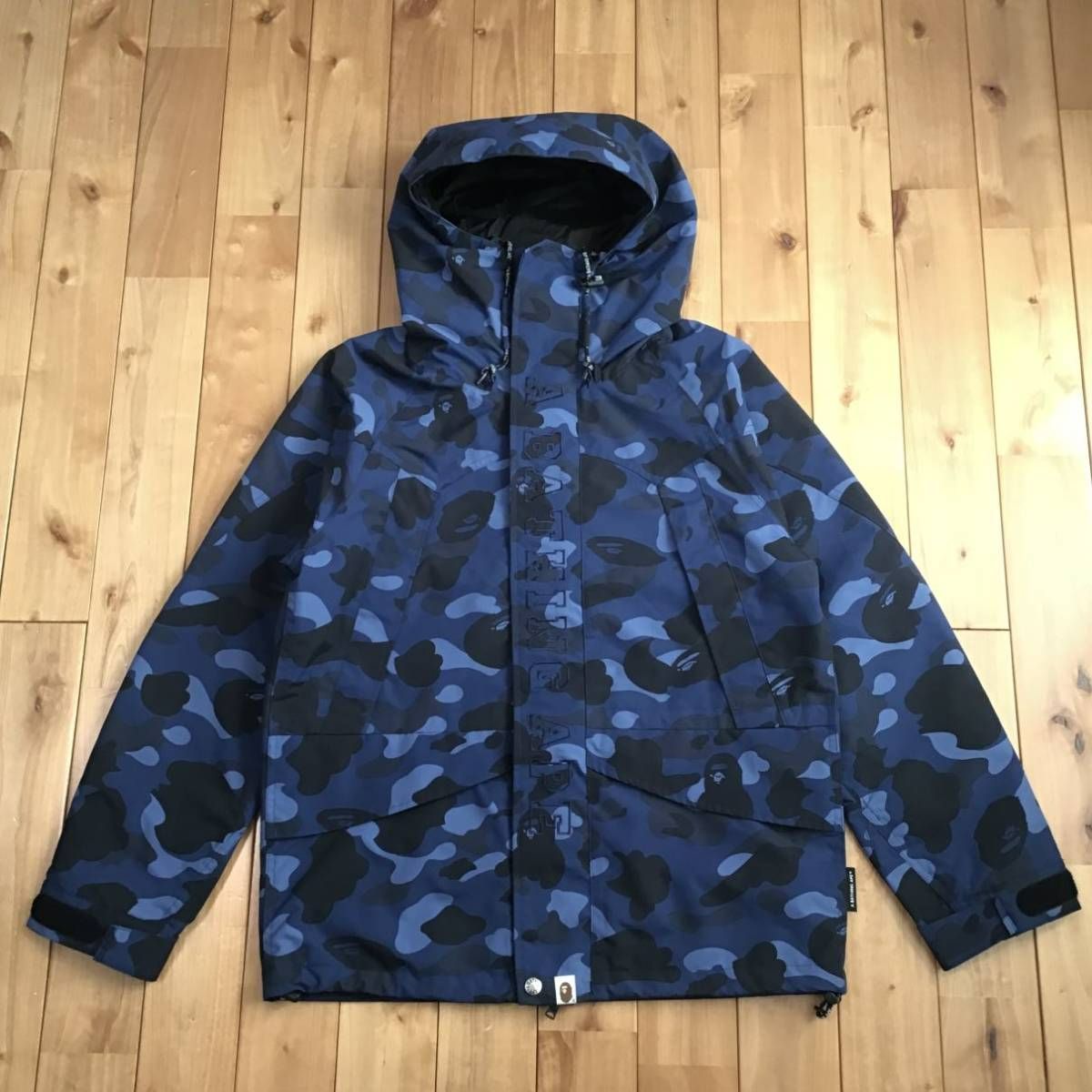 Blue camo スノボジャケット Mサイズ a bathing ape BAPE hoodie ...