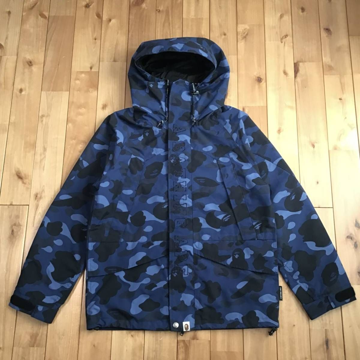 Blue camo スノボジャケット Mサイズ a bathing ape BAPE hoodie