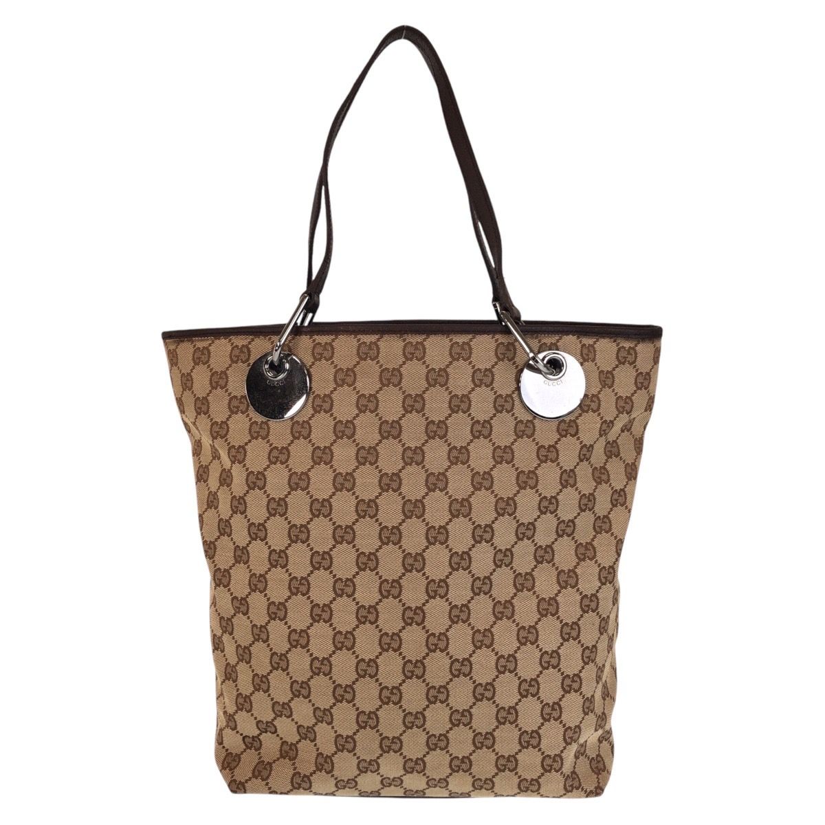 Gucci ビジネスバッグ ベージュとブラウン キャンバスとレザー 楽天市場】【バッグ】GUCCI グッチ GGキャンバス ホースビット