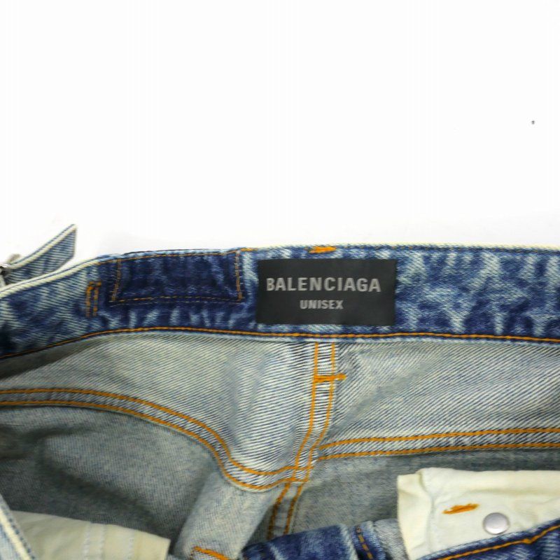 バレンシアガ BALENCIAGA 24AW ダメージ加工 デニム ジーンズ 