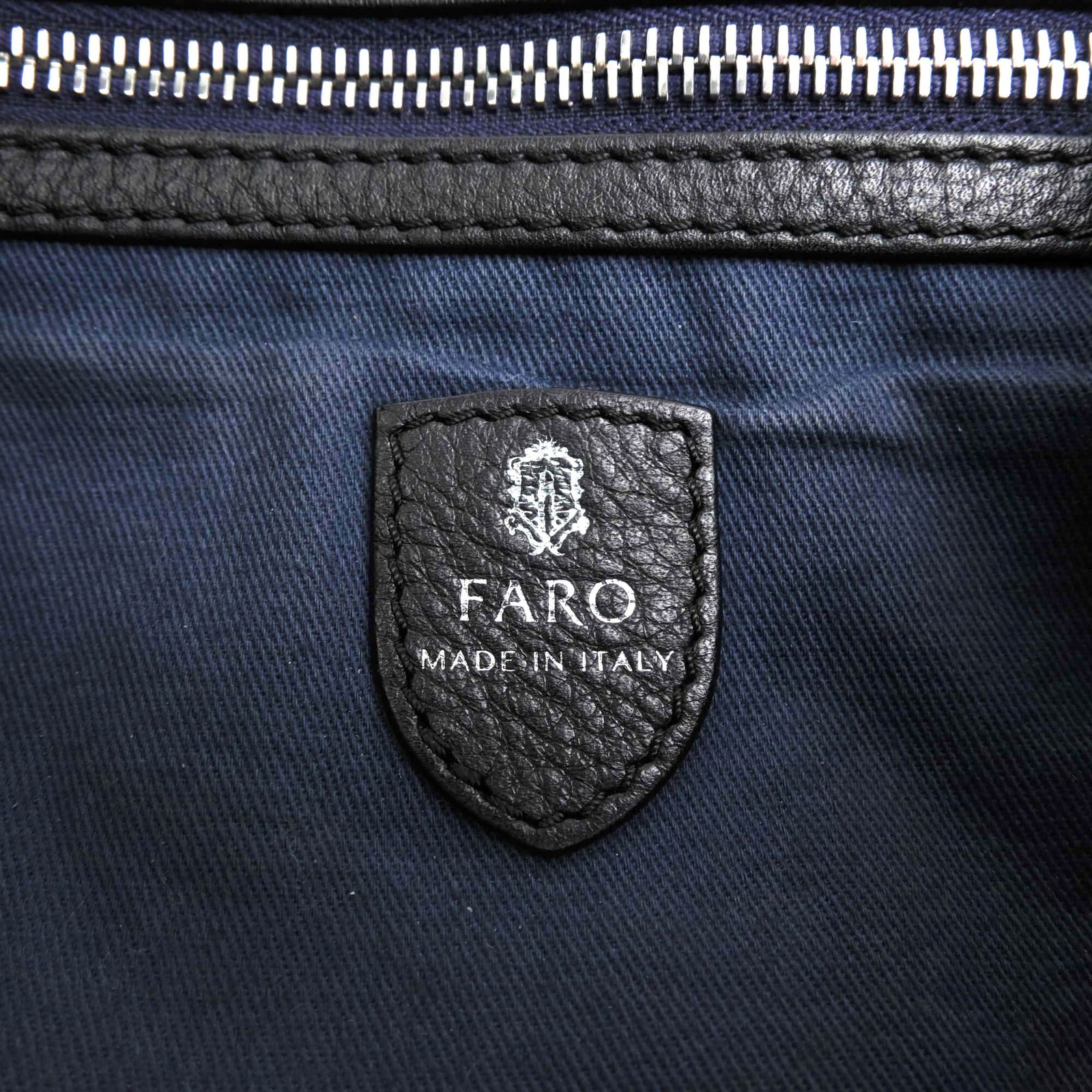 ファーロ FARO バッグ ショルダーバッグ 鞄 メンズ 男性 男性用 レザー 革 本革 ブラック 黒 FRI004MOU VENETO MOUSSE ヴェネト ムース A4サイズ収納可 メッセンジャーバッグ シボ革 シュリンクレザー KARIMZIABAT_FR